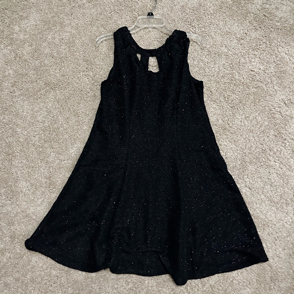 Black glitter dress